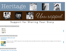 Tablet Screenshot of heritageunwrapped.blogspot.com