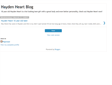 Tablet Screenshot of hayden-heart.blogspot.com