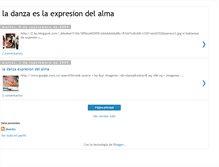 Tablet Screenshot of ladanzaeslaexpresiondelalma.blogspot.com