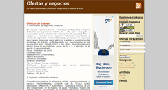 Desktop Screenshot of ofertasynegocio.blogspot.com