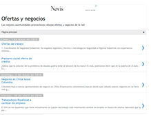 Tablet Screenshot of ofertasynegocio.blogspot.com