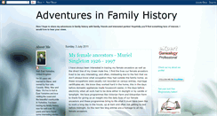 Desktop Screenshot of carolannkgfamilyhistory.blogspot.com