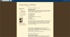 Desktop Screenshot of drinkrecipesandmore.blogspot.com