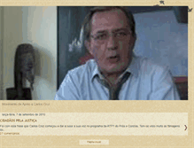 Tablet Screenshot of movimentodeapoioacarloscruz.blogspot.com