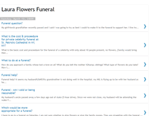 Tablet Screenshot of laura-flowers-funeral.blogspot.com