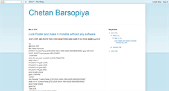 Desktop Screenshot of chetanbarsopiya.blogspot.com
