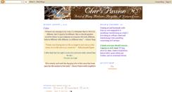 Desktop Screenshot of cherspassion.blogspot.com