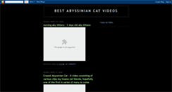Desktop Screenshot of best-abyssinian-cat-videos.blogspot.com