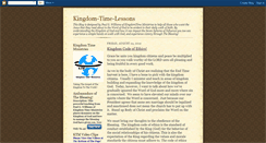 Desktop Screenshot of kingdom-time-lessons.blogspot.com