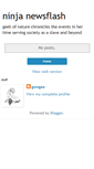Mobile Screenshot of ninjanewsflash.blogspot.com