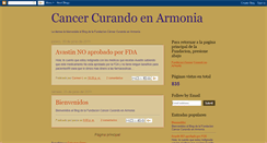 Desktop Screenshot of cancercurandoenarmonia.blogspot.com