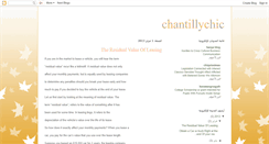 Desktop Screenshot of chantillychic.blogspot.com