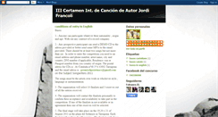 Desktop Screenshot of concursointercantautoresjordifrancoli.blogspot.com