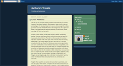 Desktop Screenshot of mcduckstravels.blogspot.com