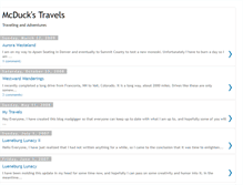 Tablet Screenshot of mcduckstravels.blogspot.com