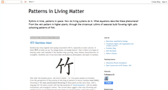 Desktop Screenshot of livingmatter.blogspot.com