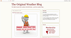 Desktop Screenshot of originalweatherblog.blogspot.com