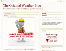Tablet Screenshot of originalweatherblog.blogspot.com