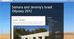 Desktop Screenshot of israelodyssey2012.blogspot.com