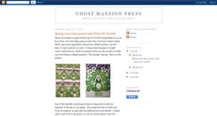 Desktop Screenshot of ghostmansionpress.blogspot.com
