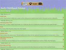 Tablet Screenshot of earlychildhoodscience.blogspot.com