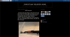 Desktop Screenshot of christiansoldierguns.blogspot.com