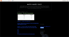 Desktop Screenshot of math-aptitude-made-easy.blogspot.com