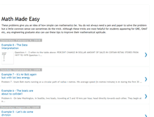 Tablet Screenshot of math-aptitude-made-easy.blogspot.com