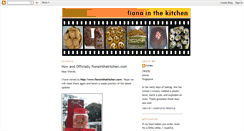 Desktop Screenshot of fionainthekitchen.blogspot.com