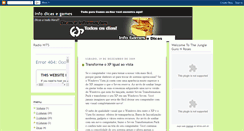 Desktop Screenshot of infodicasegames.blogspot.com