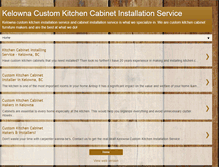 Tablet Screenshot of kelownakitchencabinetmakers.blogspot.com