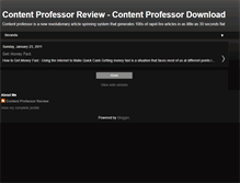 Tablet Screenshot of contentprofessorreview.blogspot.com