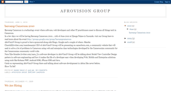 Desktop Screenshot of afrovisiongroup.blogspot.com