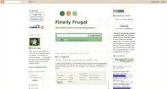 Desktop Screenshot of finallyfrugal.blogspot.com