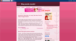 Desktop Screenshot of blogwanitamandiri.blogspot.com