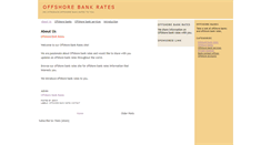 Desktop Screenshot of offshorebankrates.blogspot.com