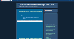 Desktop Screenshot of canadiancentennialofflight.blogspot.com