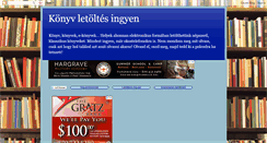 Desktop Screenshot of ingyenkonyv.blogspot.com