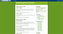 Desktop Screenshot of cheap-thoughts.blogspot.com