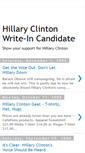 Mobile Screenshot of hillary-clinton-write-in-candidate.blogspot.com