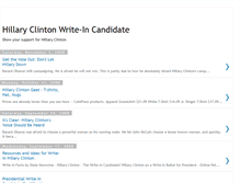 Tablet Screenshot of hillary-clinton-write-in-candidate.blogspot.com