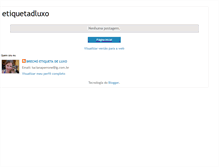 Tablet Screenshot of etiquetadluxo.blogspot.com