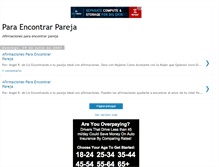 Tablet Screenshot of para-encontrar-pareja4.blogspot.com