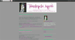 Desktop Screenshot of inspiracjekayte.blogspot.com