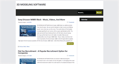 Desktop Screenshot of 3dmodelingsoftware.blogspot.com