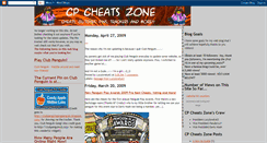 Desktop Screenshot of cpcheatszone.blogspot.com