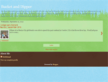 Tablet Screenshot of bucketanddipper.blogspot.com