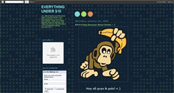 Desktop Screenshot of everything-under-ten-dollars.blogspot.com