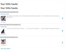 Tablet Screenshot of myfourlittlehawks.blogspot.com