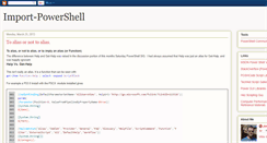 Desktop Screenshot of import-powershell.blogspot.com